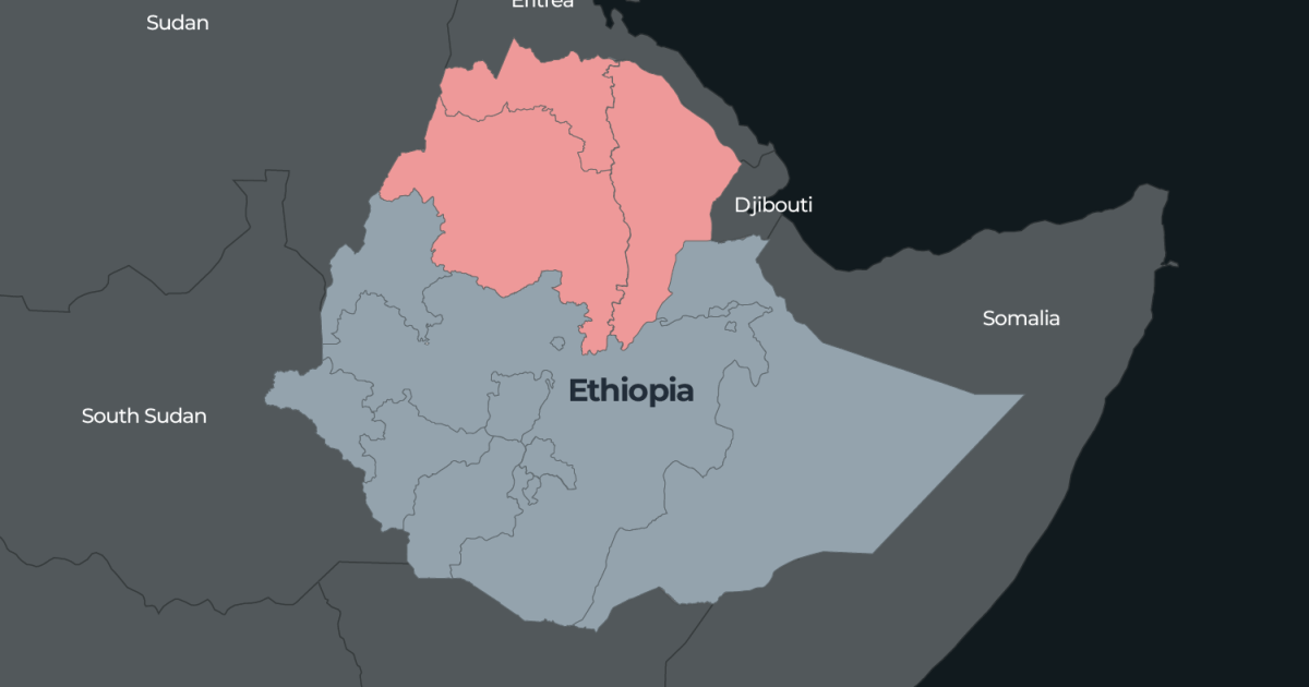 Cum s-au extins luptele din Etiopia dincolo de Tigray, în hărți și grafice