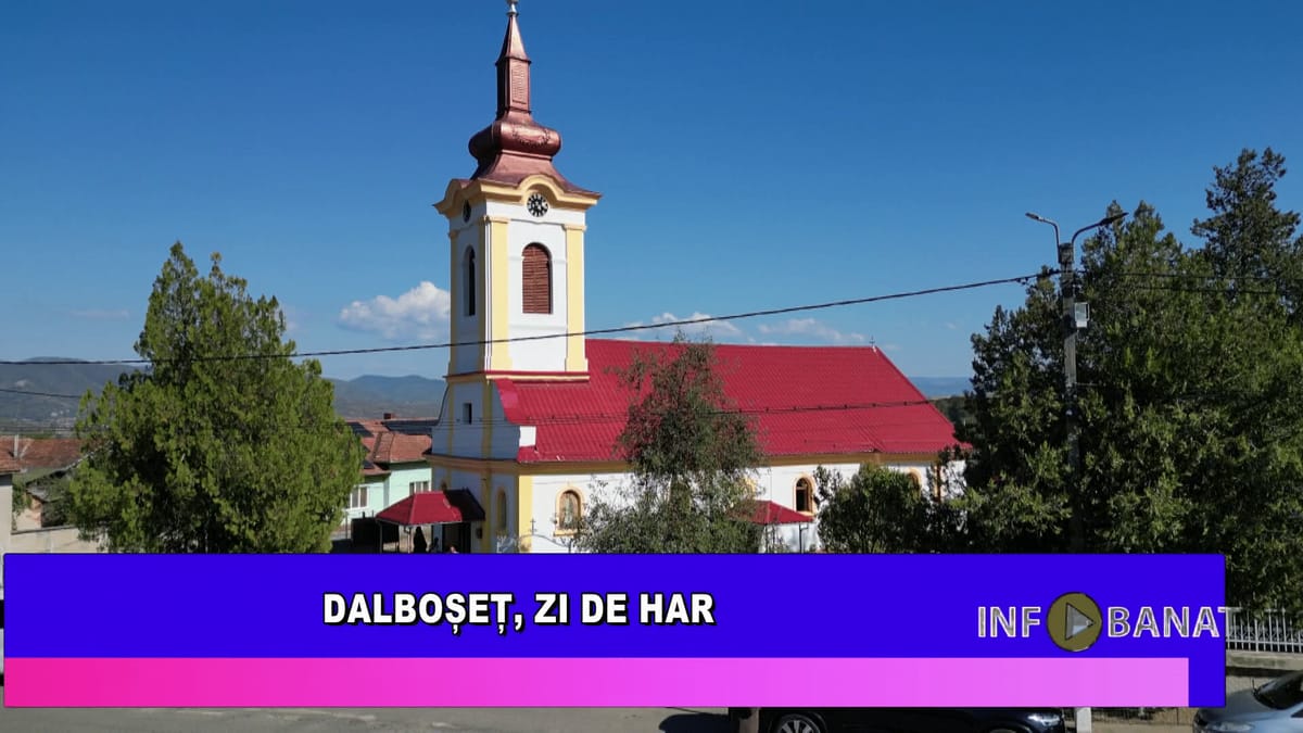 Dalboșeț: biserica Nașterea Maicii Domnului a fost resfințită după renovare, de Episcopul Caransebeșului