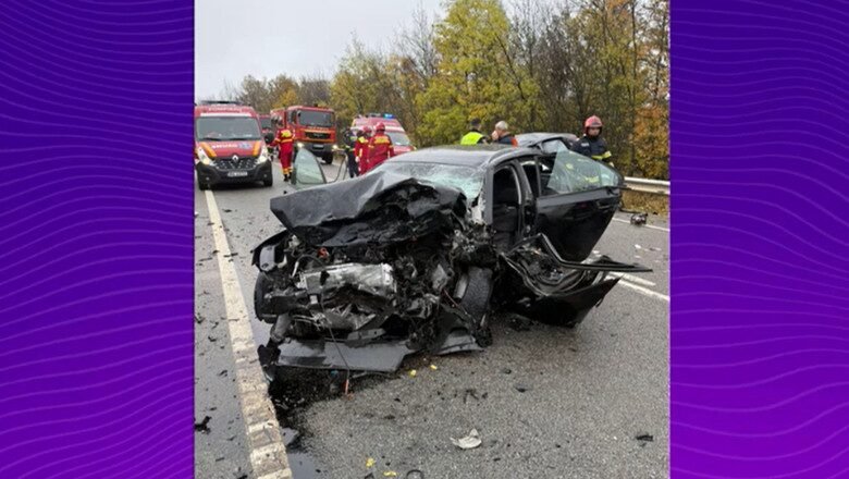 Decebal: accident rutier grav între un autoturism și un microbuz, patru persoane transportate la UPU