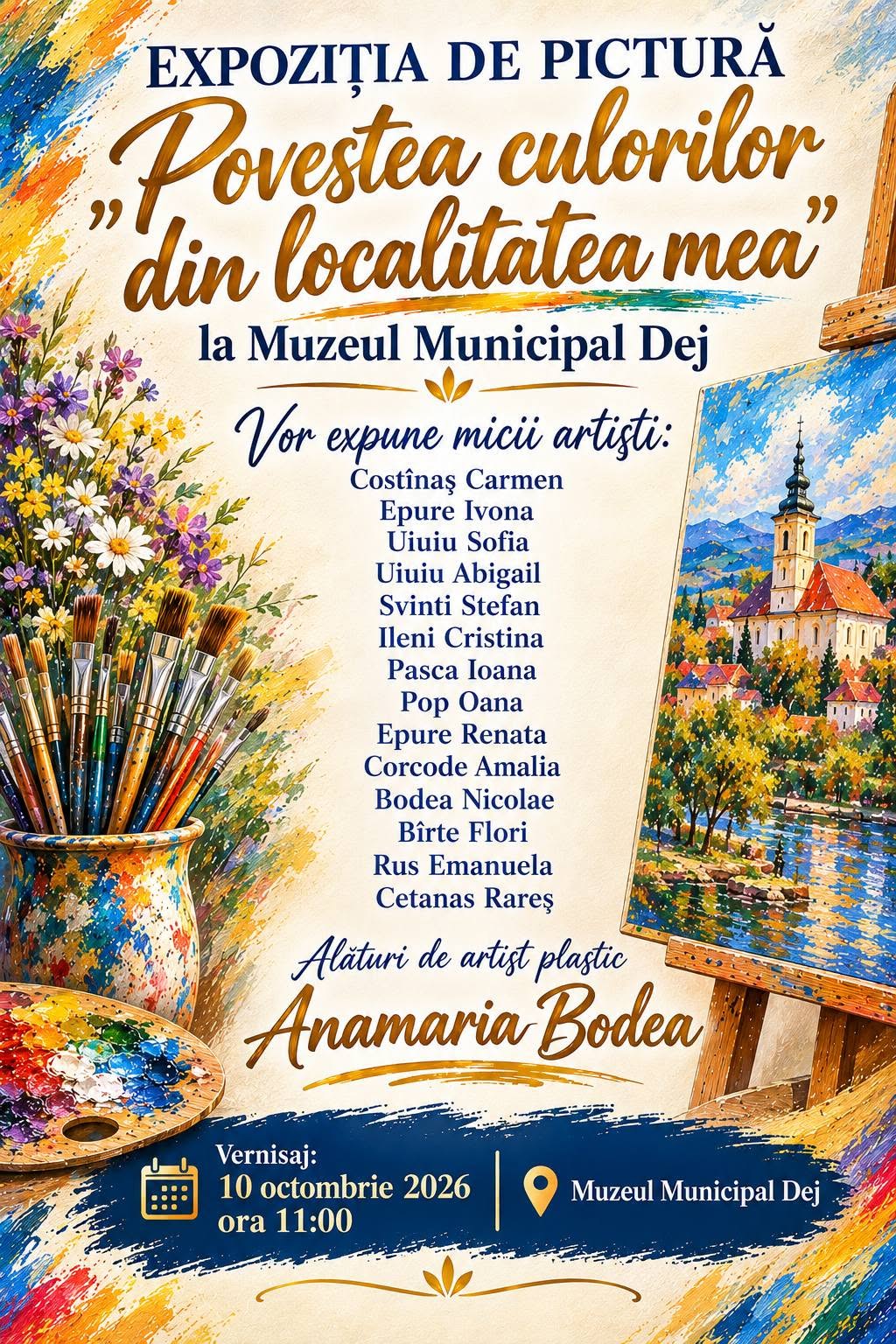 Din Năsăud, Nimigea sau Feldru, pe simezele din Muzeului din Dej: Expoziție inedită realizată de artista Anamaria Bodea