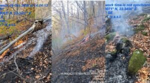 Domogled: incendiul continuă să ardă mocnit, 15 focare identificate cu ajutorul dronelor