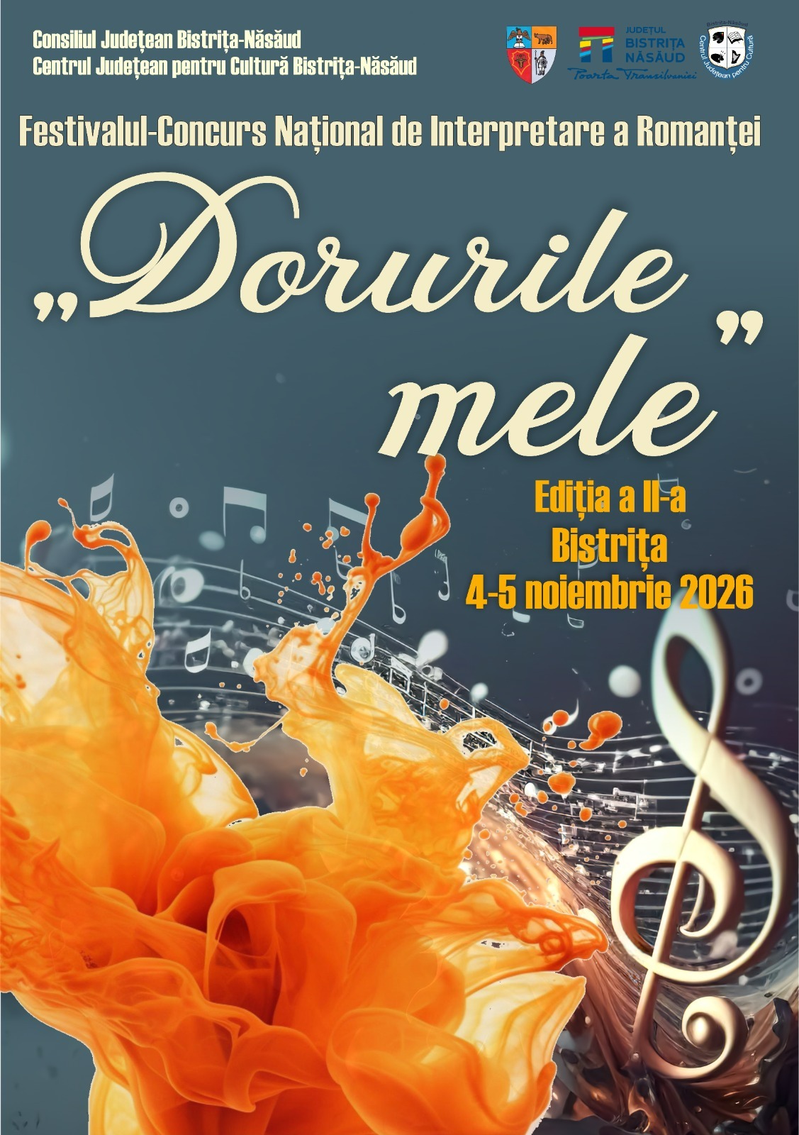 „Dorurile Mele”, romanța românească revine în prim-plan la Bistrița. Ediția a II-a are loc în 4 și 5 noiembrie