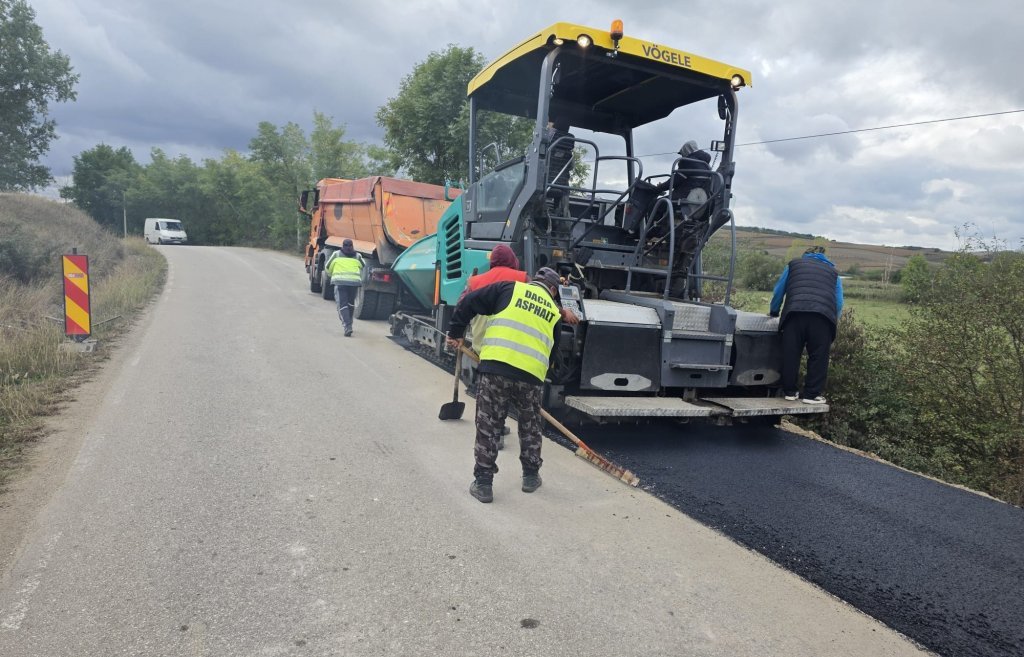 Drumul județean DJ 161E spre Bistrița, întreținut pe peste 2,5 kilometri de Consiliul Județean Cluj