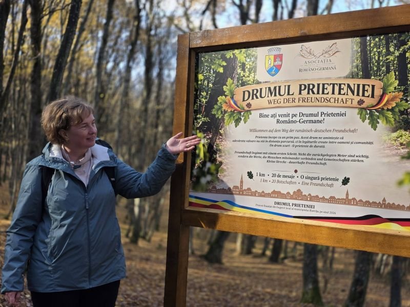 „Drumul Prieteniei”, inaugurat în Pădurea Schullerwald din Bistrița. Un traseu dedicat legăturilor româno-germane