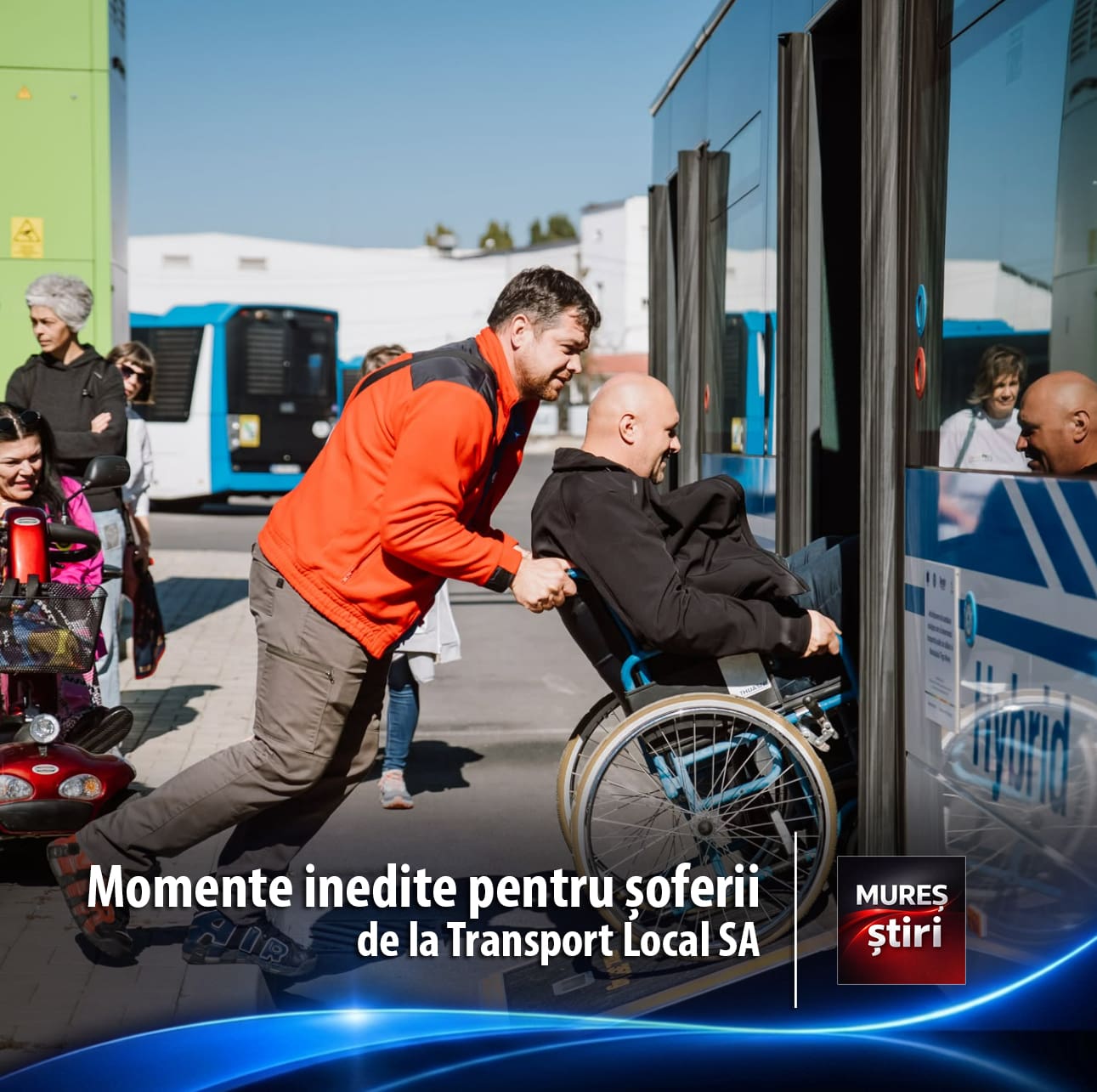 Empatie pe roți și în întuneric: Șoferii de la Transport Local SA au experimentat viața pasagerilor cu dizabilități!