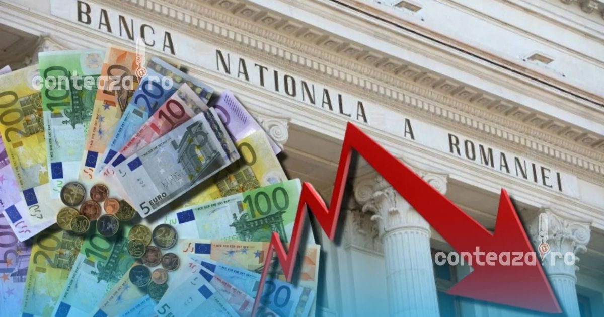 Euro și dolarul se ieftinesc, euro ajunge la 5,3414 lei în cursul BNR de vineri