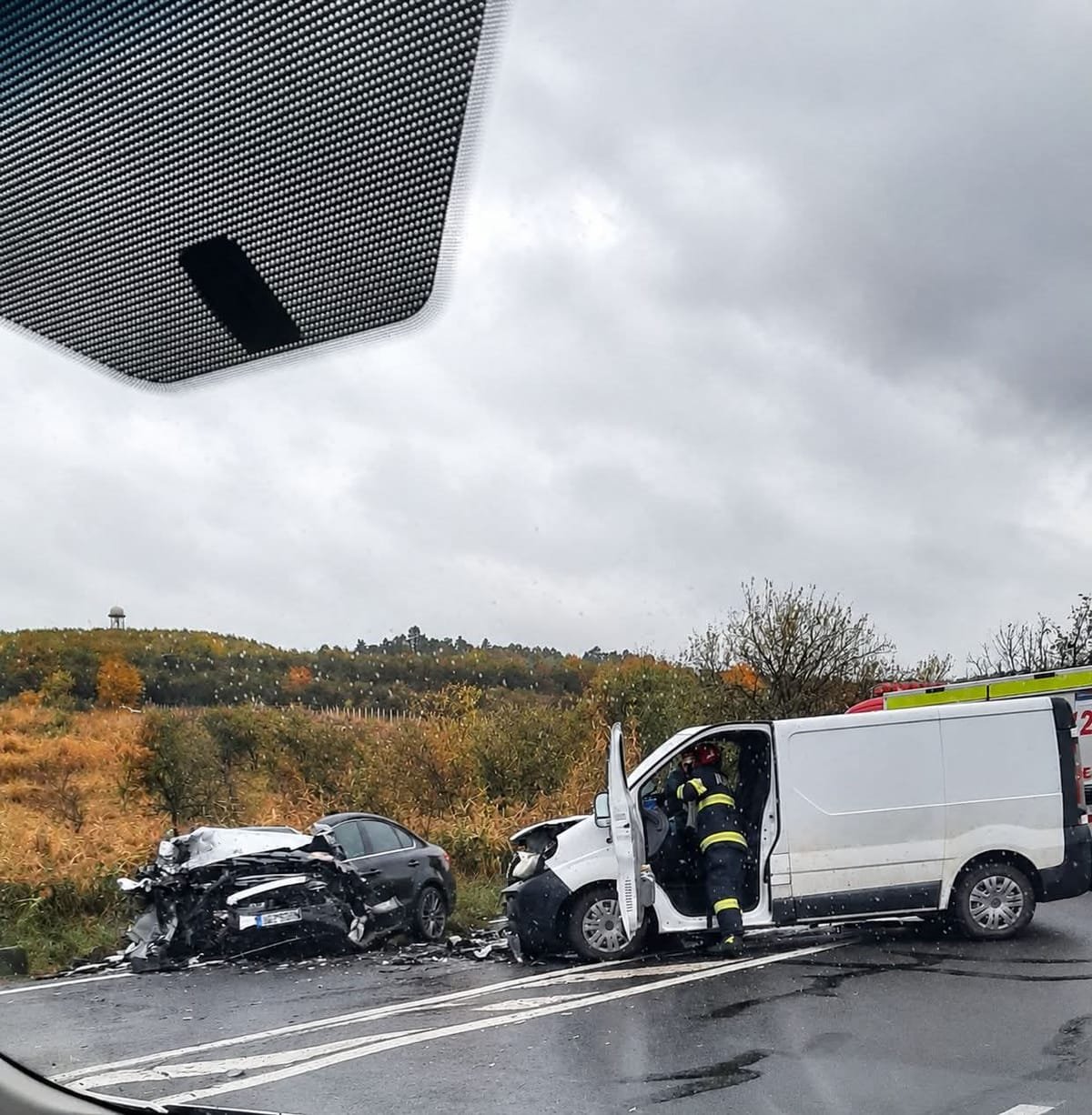 Feleac: accident la urcarea spre Aroma, trafic îngreunat și coloane mari în ambele sensuri
