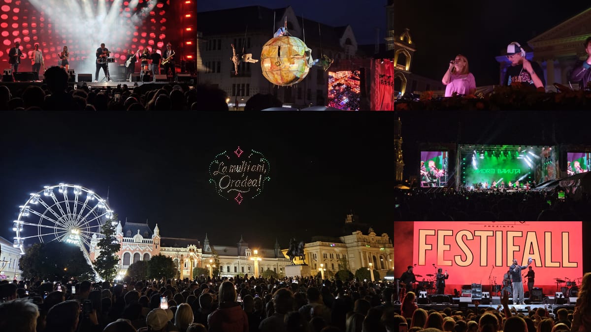 FestiFall 2026 se încheie cu concerte, ateliere pentru copii și un foc de artificii grandios