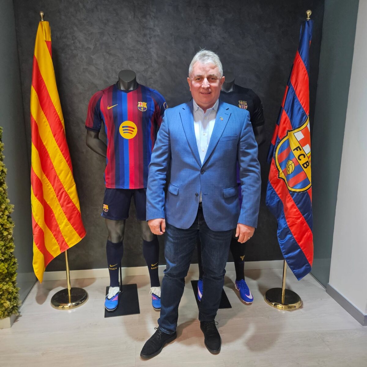 FOTO De la Sălaj pe Camp Nou: Lucian Bode, întâlnire cu prim-vicepreședintele FC Barcelona