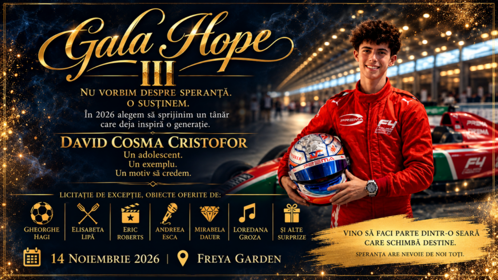 Gala HOPE revine cu ediția a III-a. Evenimentul din acest an susține performanța tinerilor (VIDEO)