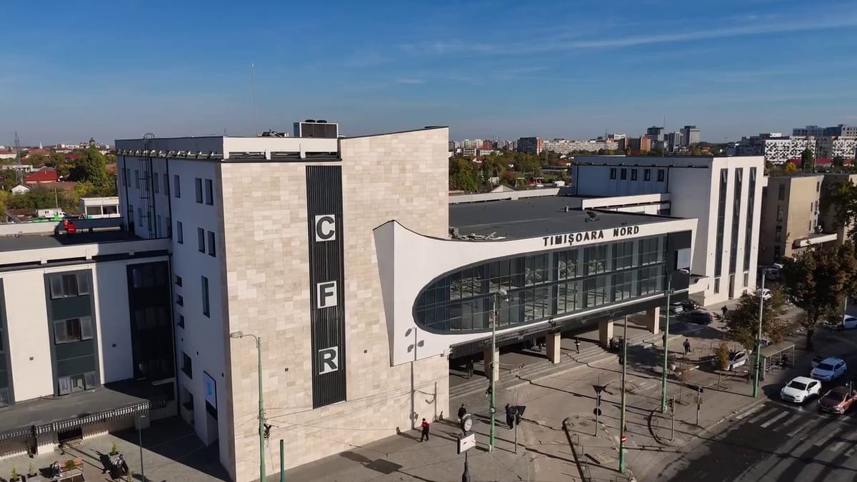 Gara de Nord din Timișoara: lucrările de modernizare s-au finalizat, investiție de 26,085 milioane lei