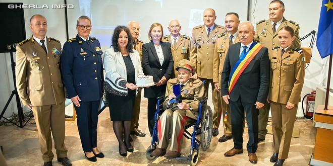Gherla: veteranul Iosif Rus împlinește 111 ani, cu ceremonie aniversară VIDEO