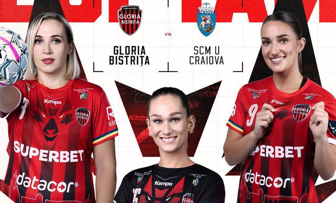 Gloria Bistrița caută a șasea victorie consecutivă în Liga Florilor, contra Craiovei, la TeraPlast Arena