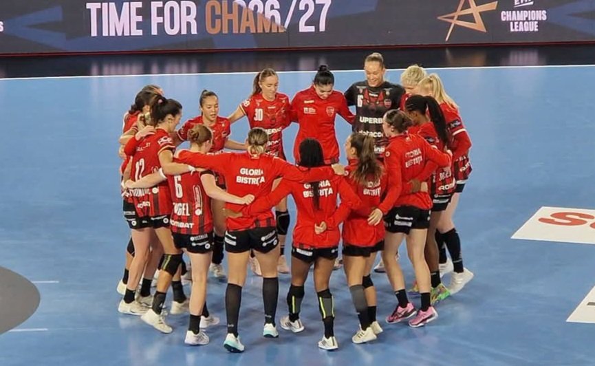 Gloria Bistrița învinge Storhamar cu 33-26 în Liga Campionilor, după o repriză a doua dezlănțuită
