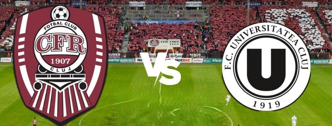 Gruia găzduiește derby-ul Clujului: CFR și Universitatea se înfruntă din nou în Cupa României