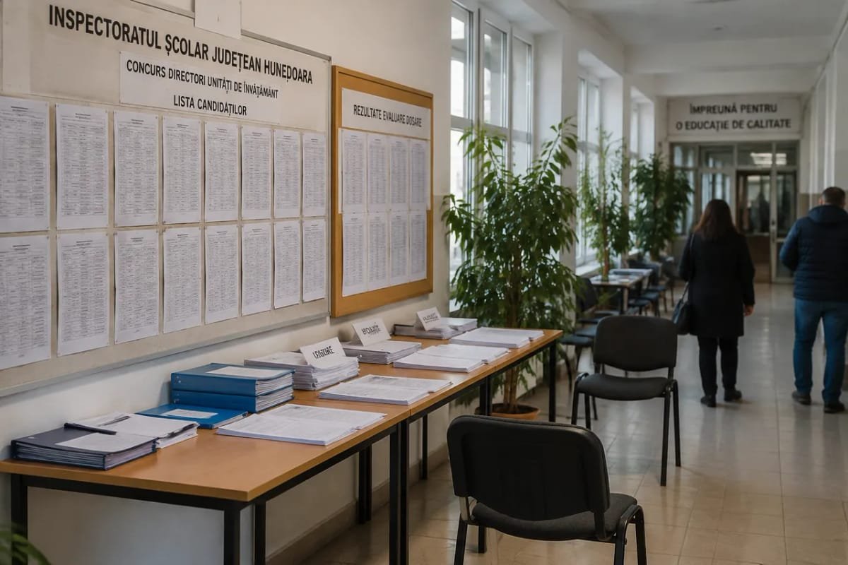 Hunedoara: 86 de candidați trec mai departe la concursul pentru șefia școlilor din județ