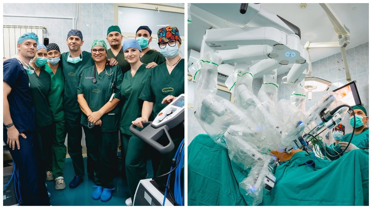 Institutul Oncologic din Cluj a ajuns la 100 de operații asistate robotic, cu o pacientă cu cancer de rect