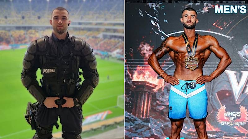 Jandarmul bihorean David Lőrincz, pe podium la competiții naționale și internaționale de culturism