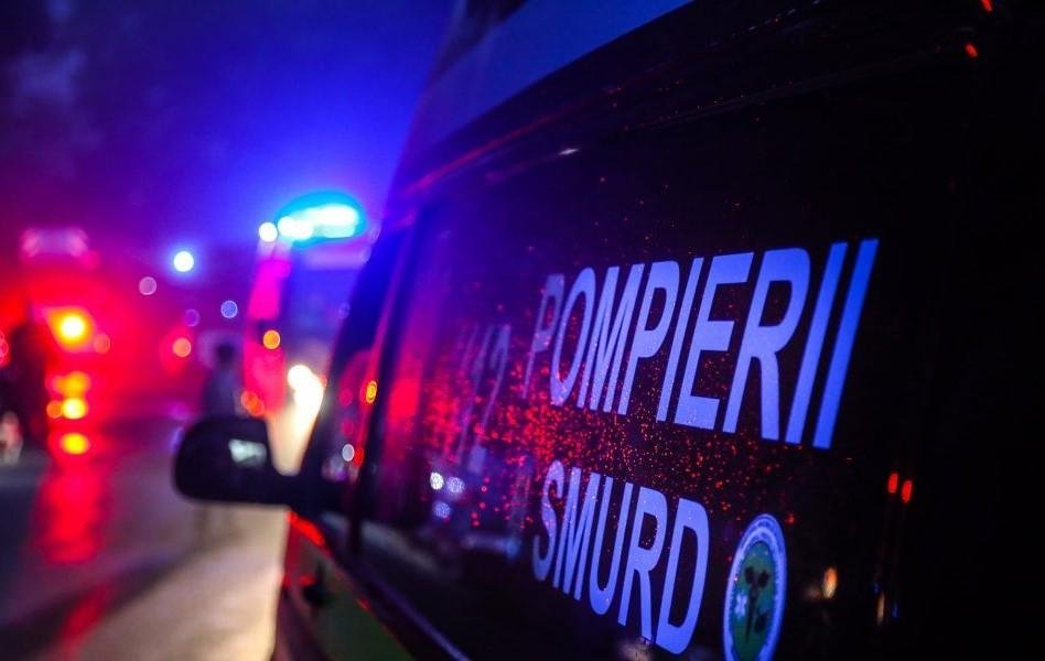 Jucu, pe DN 1C: un bărbat încarcerat și grav rănit după un accident cu două mașini