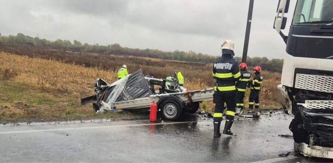 Jupa, pe DN 6, la ieșirea din localitate: accident mortal pe cel mai periculos drum din Banat