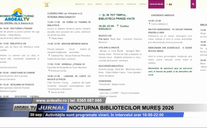 Jurnal Ardeal TV 30 septembrie 2026