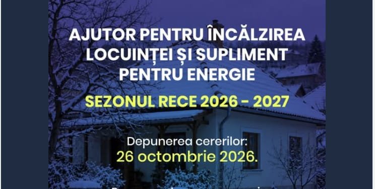 La Moșnița Nouă, de luni se pot depune cereri pentru ajutorul de încălzire a locuinței, sezonul 2026–2027