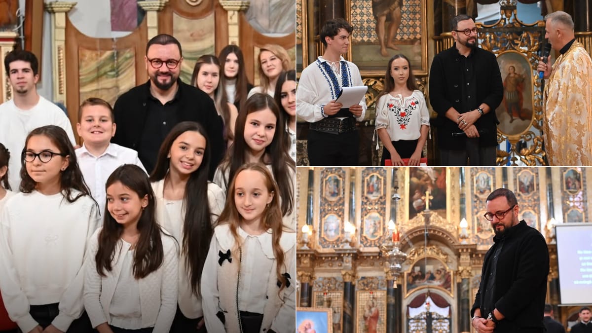 La Oradea, Cătălin Măruță s-a întâlnit cu tinerii la Catedrala Sfântul Nicolae și a vorbit despre credință