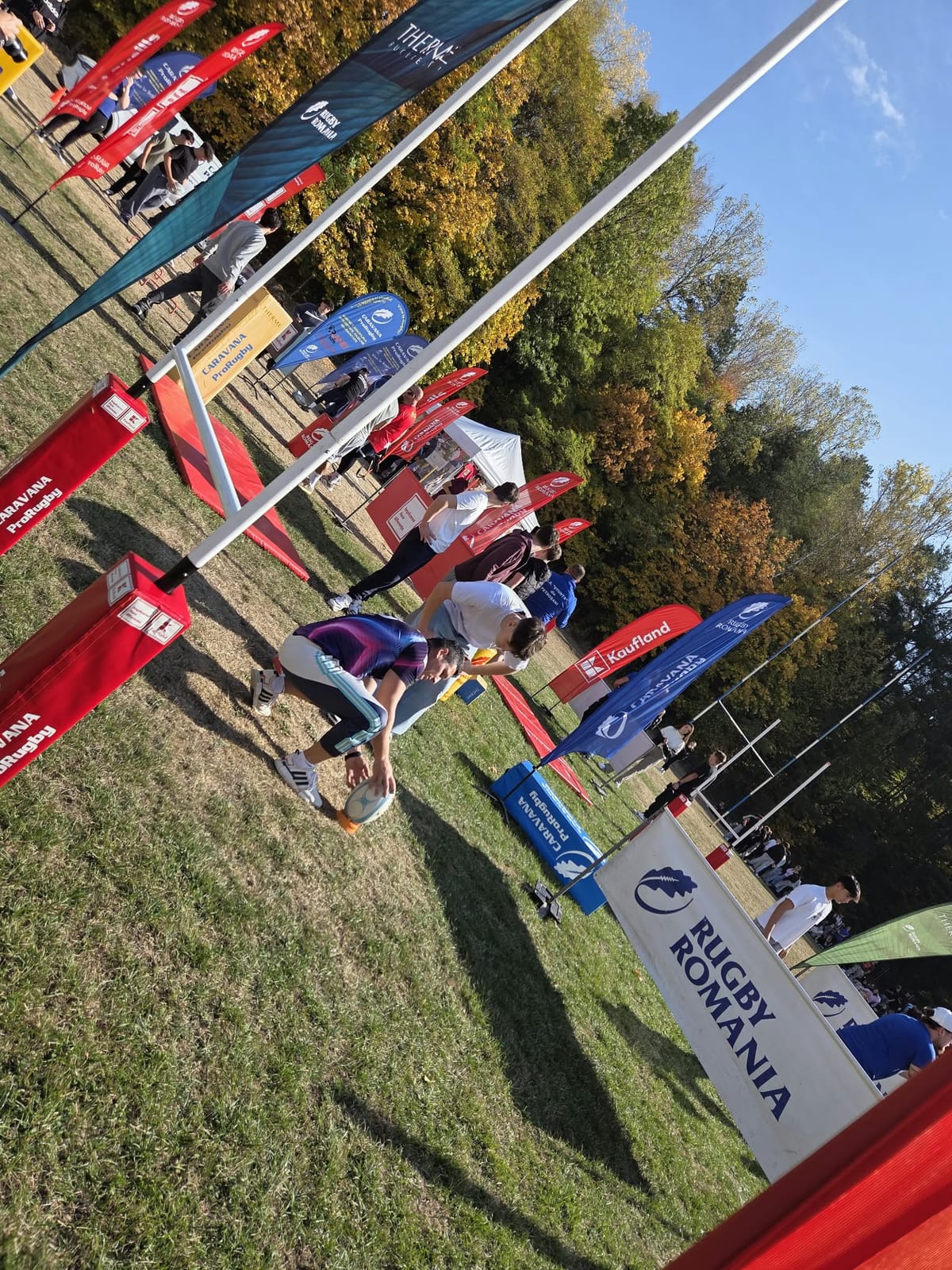 La Petroșani, elevii din Valea Jiului au încercat rugby-ul în Caravana ProRugby