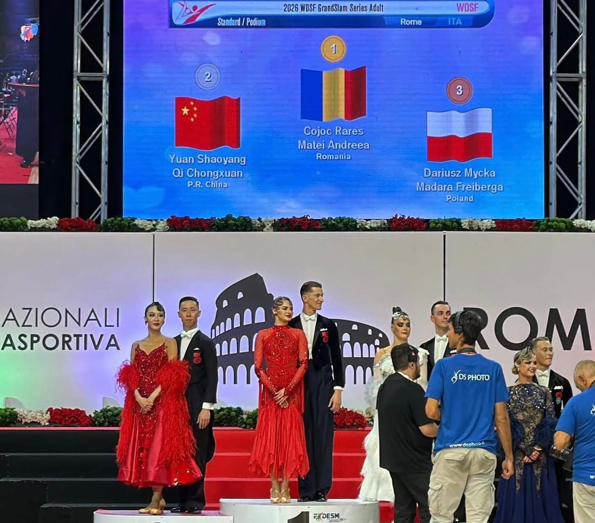 La Roma, Andreea Matei și Rareș Cojoc au câștigat Grand Slam-ul de dans sportiv