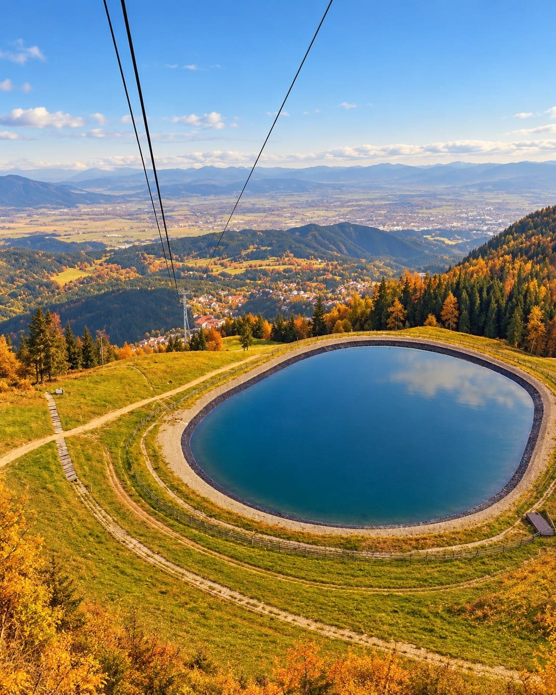 Lacul Ruia din Poiana Brașov va fi înălțat cu 3 metri pentru 50.000 mc de apă la zăpada artificială