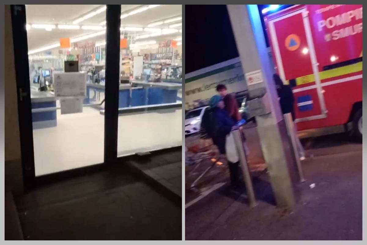 Lidl din Cluj-Napoca, evacuat: clienții nu au mai fost lăsați să intre, echipajele medicale au intervenit