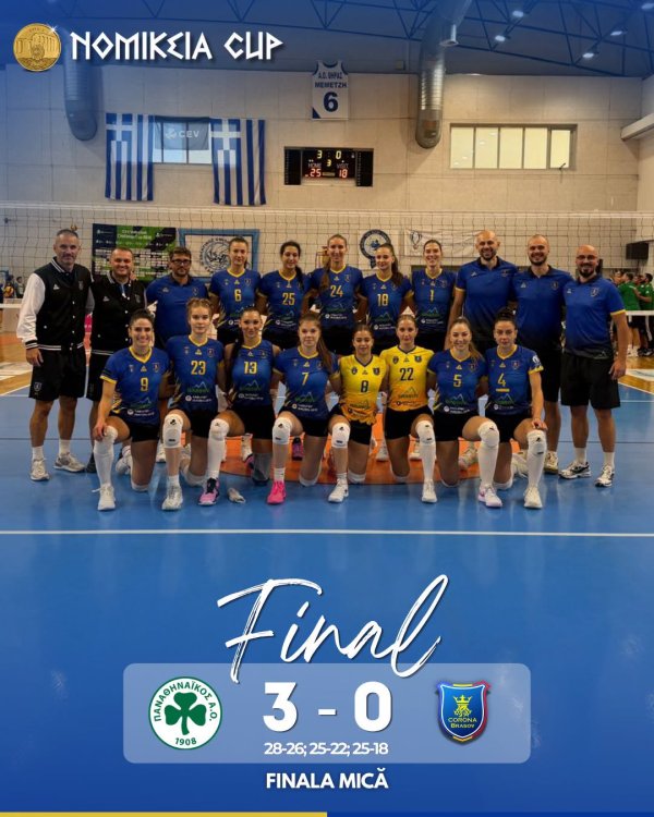 Locul 4 pentru voleibalistele de la Corona la turneul amical internațional Nomikeia Cup
