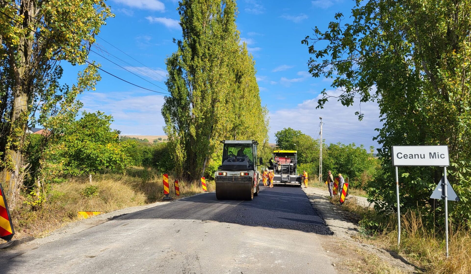 Lucrări de întreținere pe sectorul de drum Gheorgheni – Aiton – Ceanu Mic – DN 1