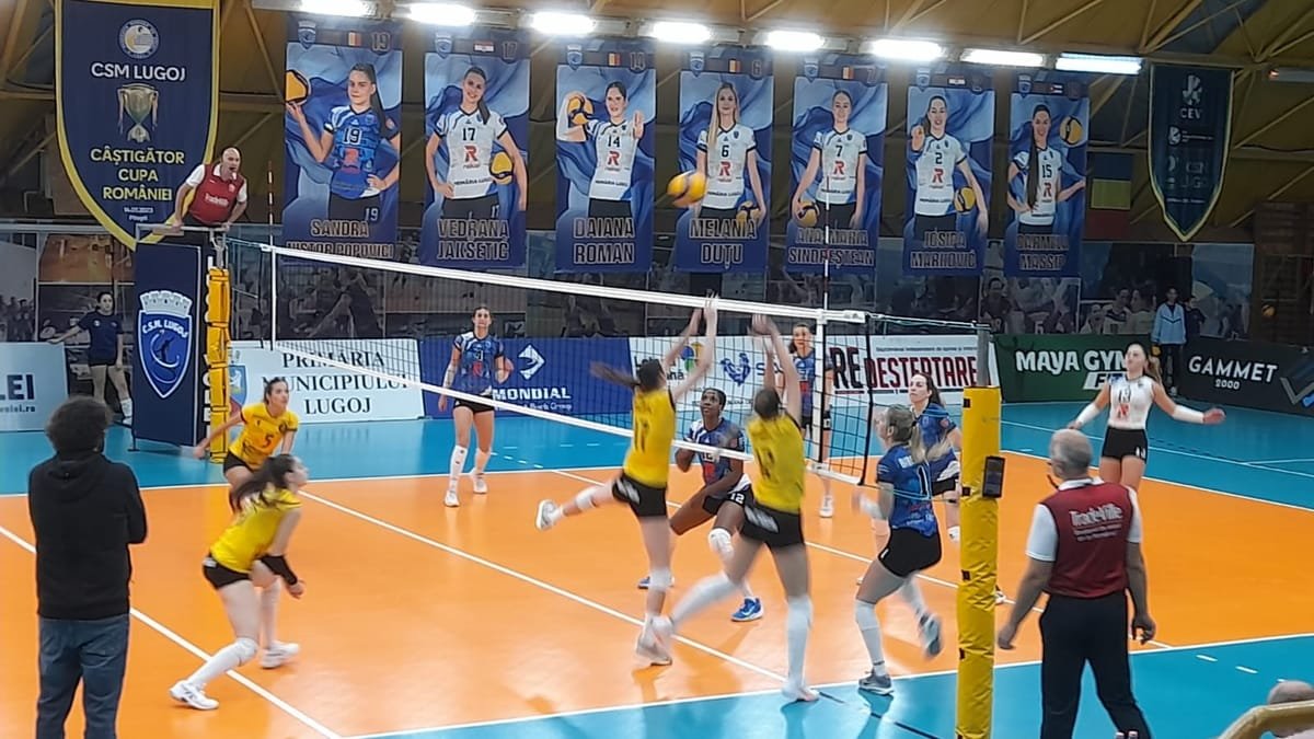 Lugoj: CSM învinge Știința București 3-0 în Cupa României la volei feminin