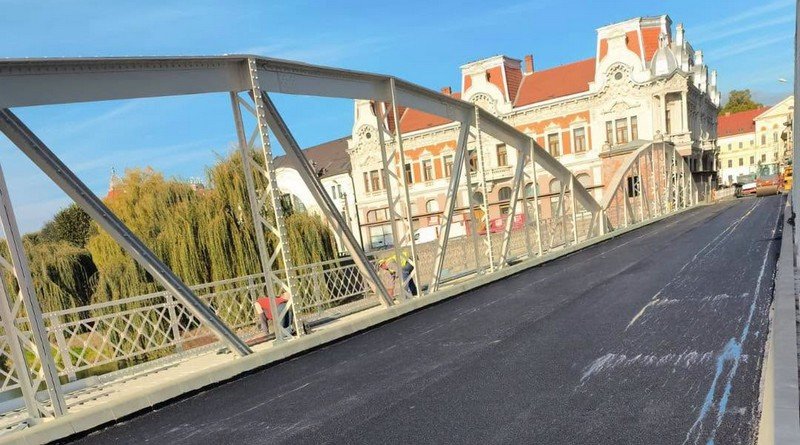 Lugoj: Podul de Fier se apropie de finalizare, traficul va fi redeschis în această săptămână