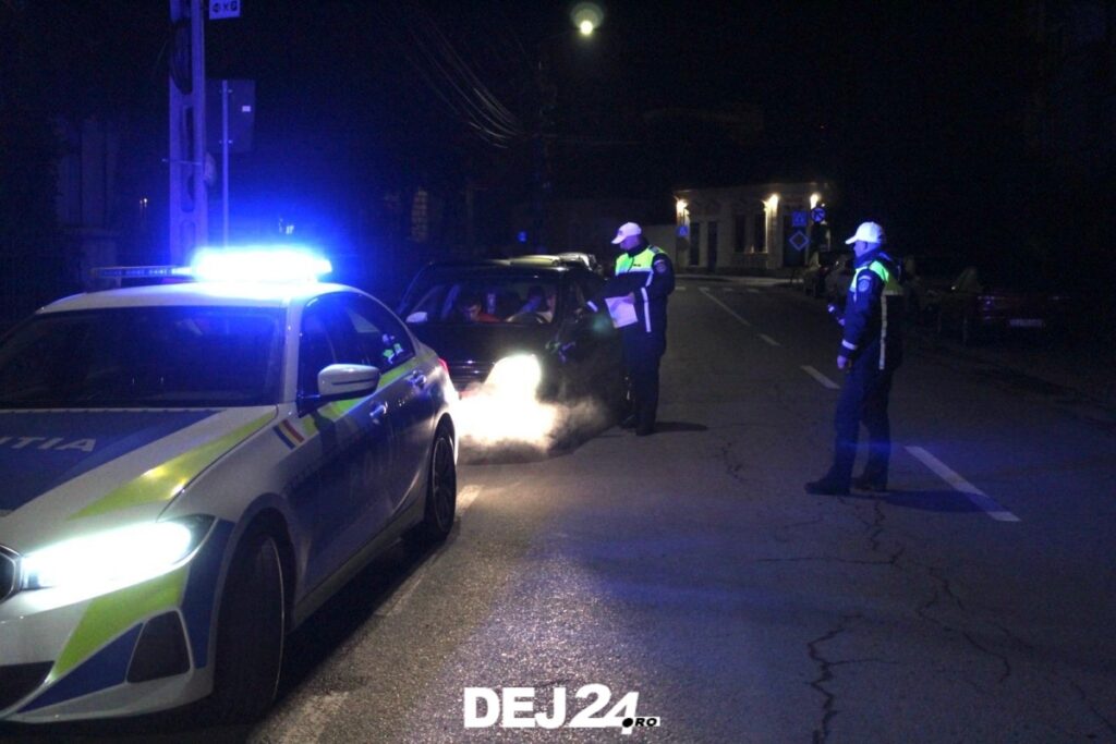 Mașină sub sechestru, găsită la Dej, în cadrul unei noi acțiuni BLITZ. Zeci de testări cu etilotestul, surpriză la rezul