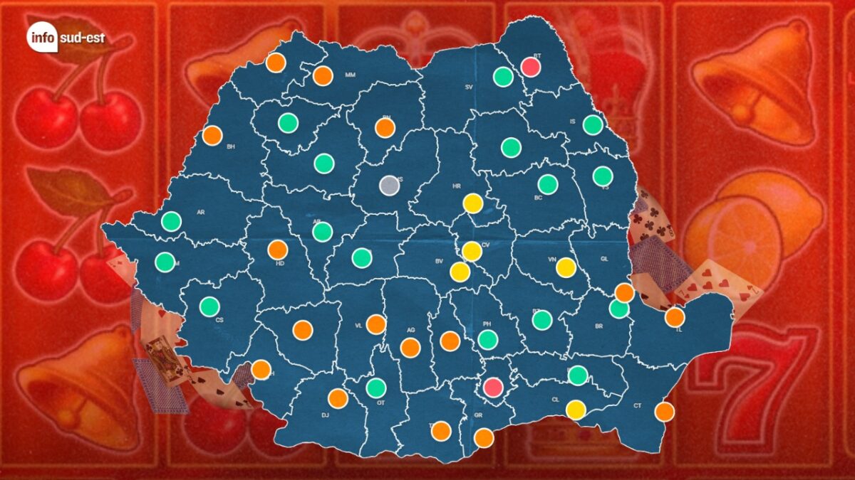 Mai puțin de jumătate dintre municipiile-reședință au interzis complet păcănelele