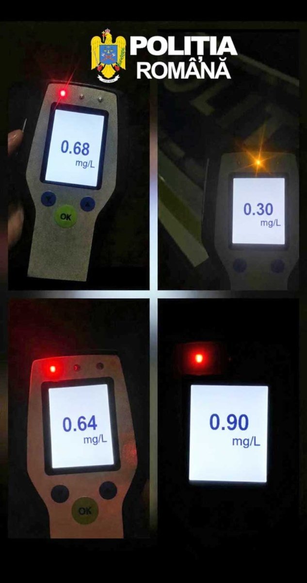 Maramureș: mai mulți șoferi depistați sub influența alcoolului, cel mai mare test fiind 0,90 mg/l