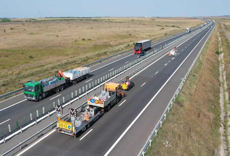Marcaje rutiere pe A1, A11 și A6 până la jumătatea lunii decembrie, cu restricții temporare de circulație