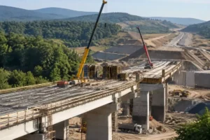 Margina–Holdea, pe A1: lucrările au ajuns la 70%, iar grinzile sunt montate la mai multe pasaje