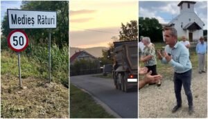 Medieș Râturi: restricția de 7,5 tone a fost ridicată, iar sătenii reclamă drumul și podul distruse