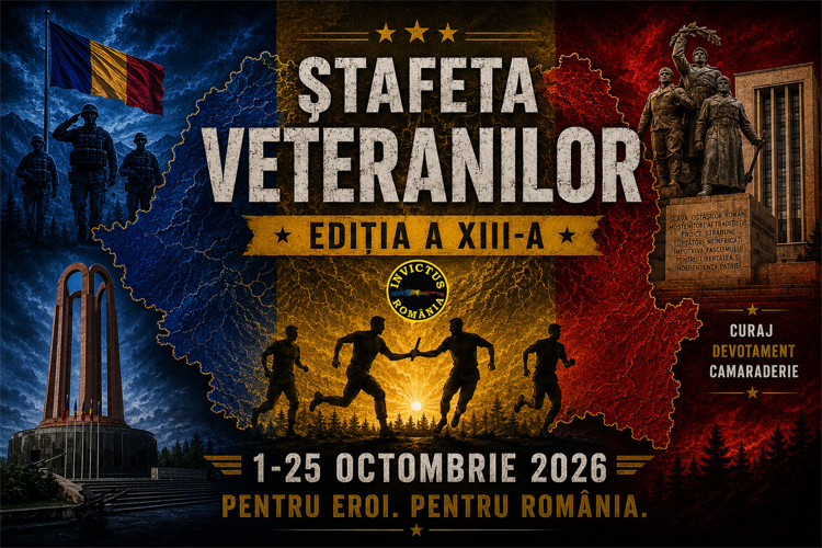 Miercurea-Ciuc: Ştafeta Veteranilor Invictus ajunge sâmbătă la Monumentul Ostaşului Necunoscut