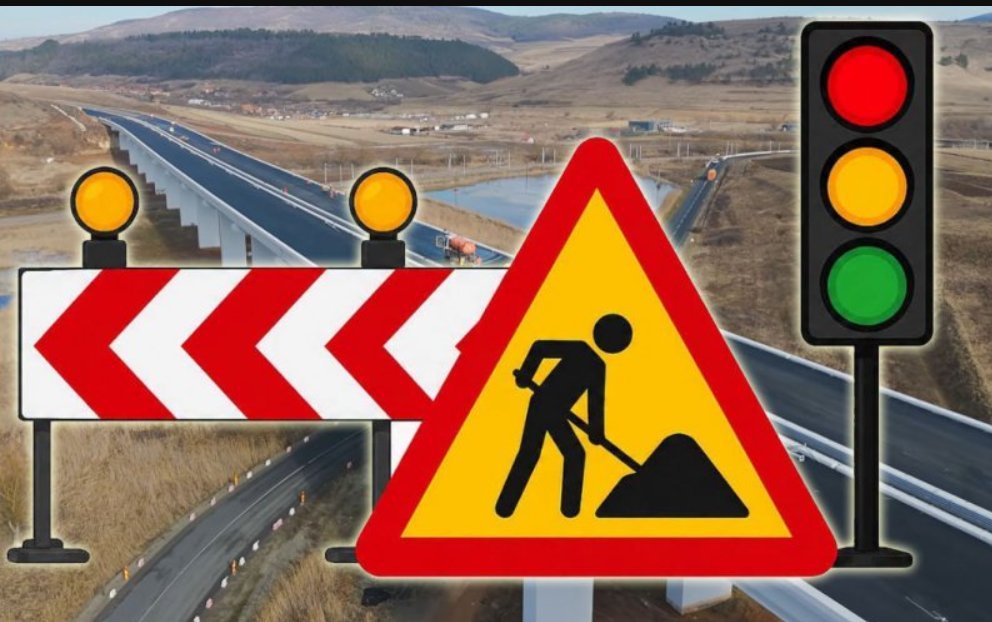 Mihăiești, pe DN1F: circulație restricționată până la ora 13:00 din cauza lucrărilor la viaduct
