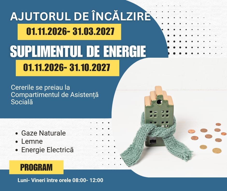 Moșna: persoanele cu venituri mici pot cere ajutor de încălzire de la Primărie