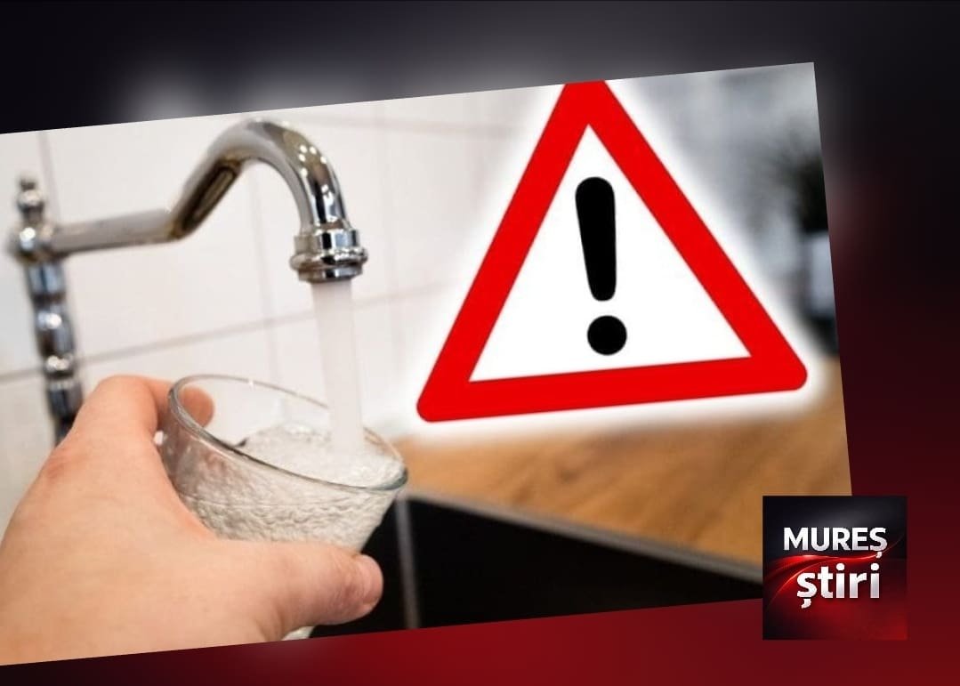 Mureș: furnizarea apei potabile va fi întreruptă luni, 19 octombrie, în mai multe localități, pentru lucrări