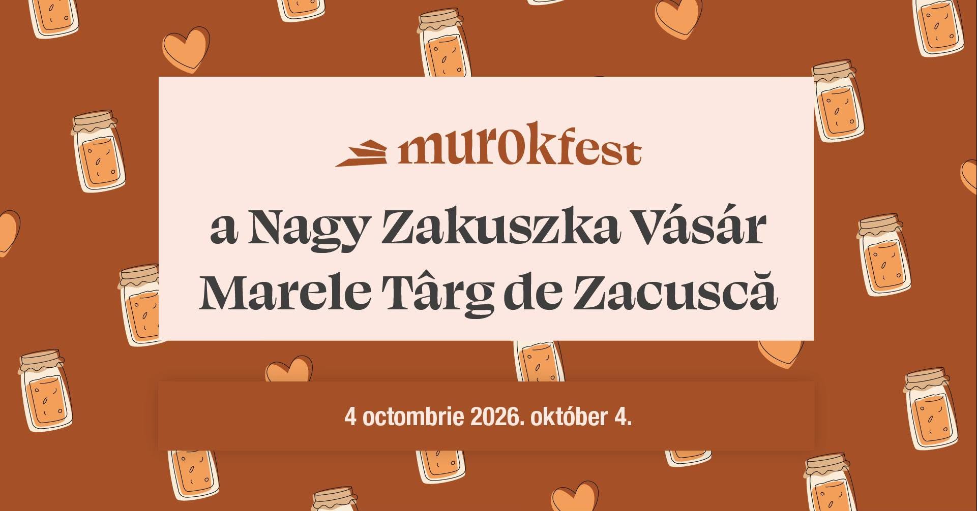 MurokFest V revine duminică: Marele Târg de Zacuscă aduce concurs de gătit, 1.000 de borcane de zacuscă și atmosferă de