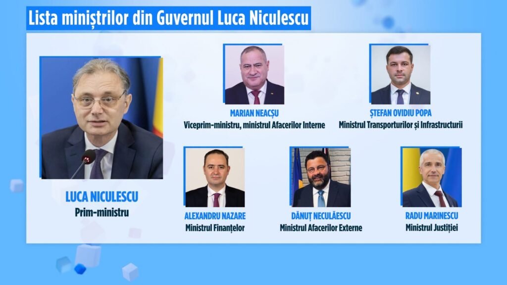 Noul Guvern condus de Luca Niculescu va avea 18 miniștri, 11 de la PSD și șapte independenți