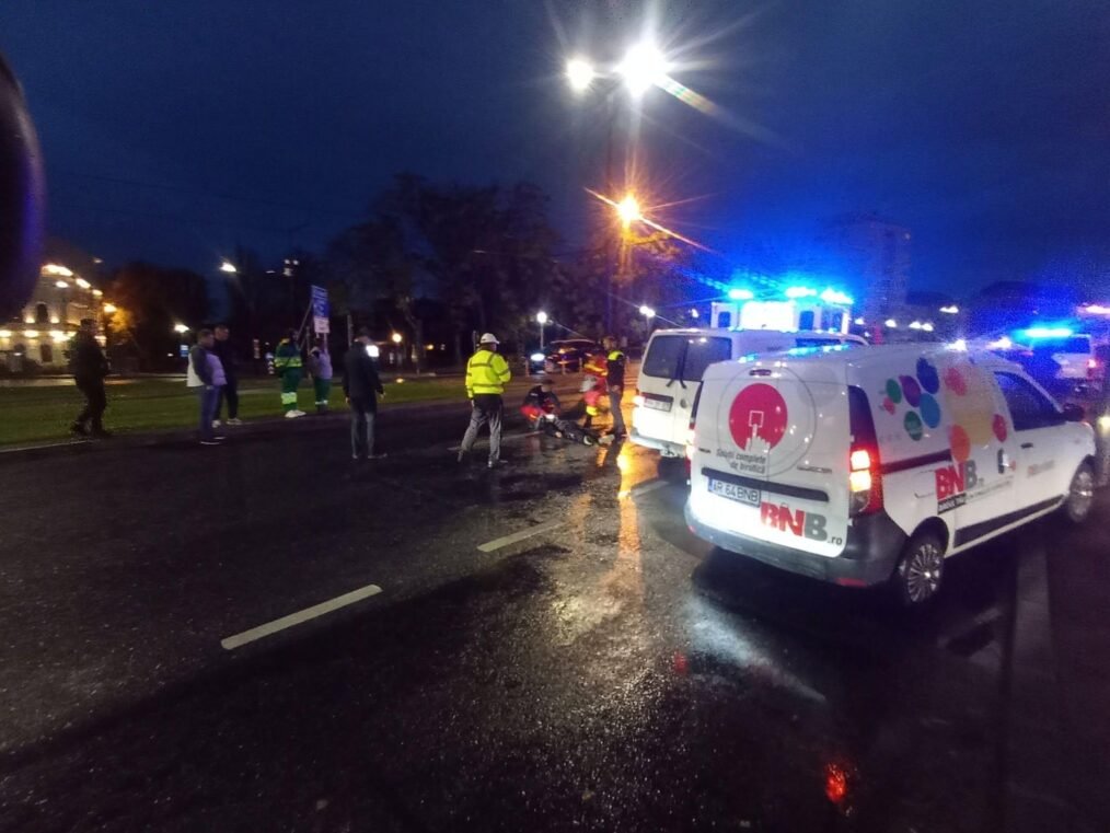 Oradea: bărbat de 40 de ani ajuns la spital, lovit de o autoutilitară la ieșirea dintr-un pasaj
