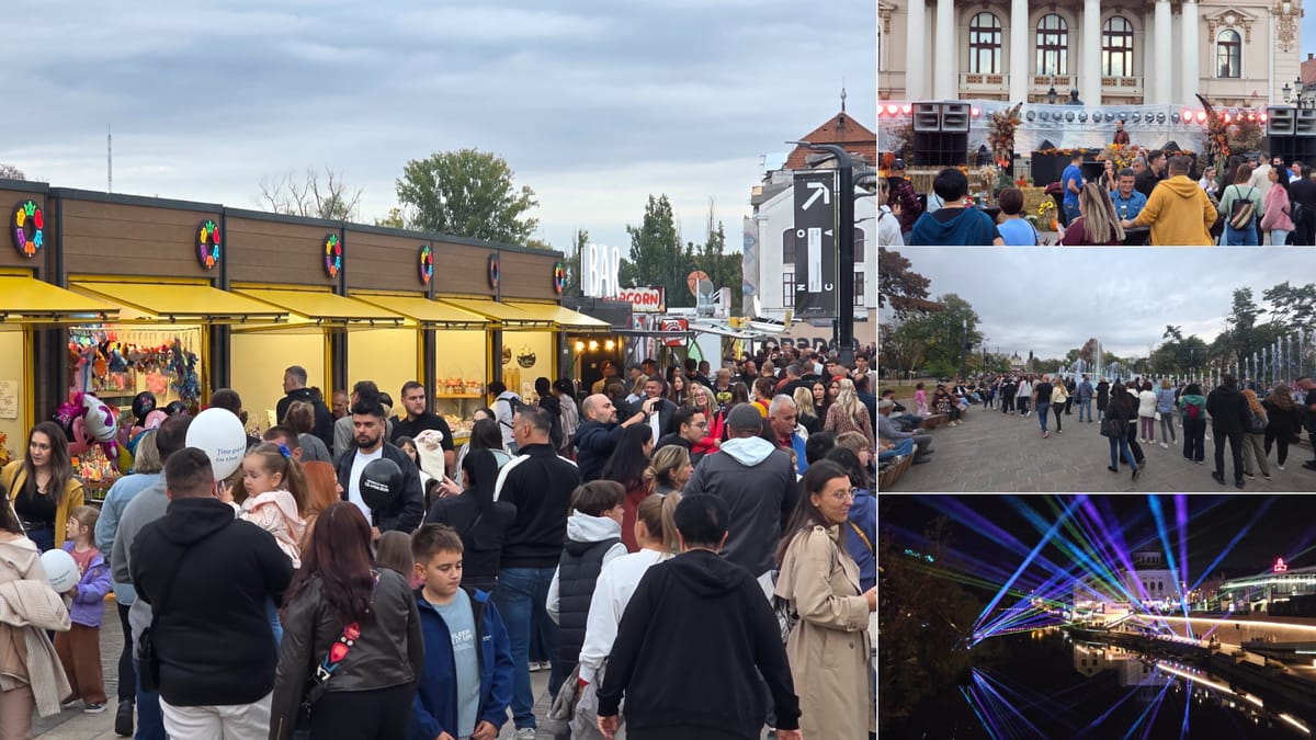 Oradea: FestiFall 2026 s-a încheiat sâmbătă cu concerte în Piața Unirii și show de drone deasupra orașului