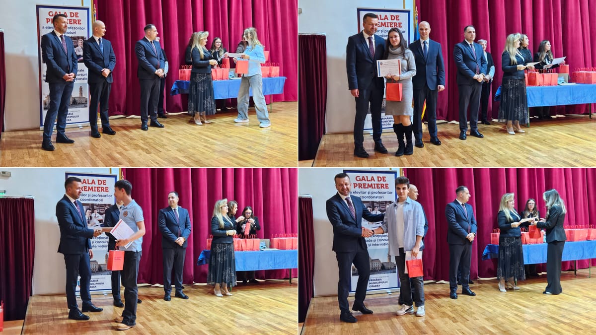 Oradea premiază olimpicii cu rezultate de top, obținute „printre picamere și bătăi de ciocane